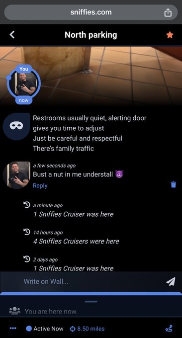 Dillon Anderson 300K - 1 pic. Cruising the restrooms and found a thick boy to ride until he pumped a load in me while a few others were watching 😈 Should have let them all have a turn as well 😏 Try a week of Sniffies Plus on me 😘 ⬇️ https://t.co/Pyweg9ePh0 #SniffiesAmbassador #Cruising #GayCruising… https://t.co/aD5TdHoxE5