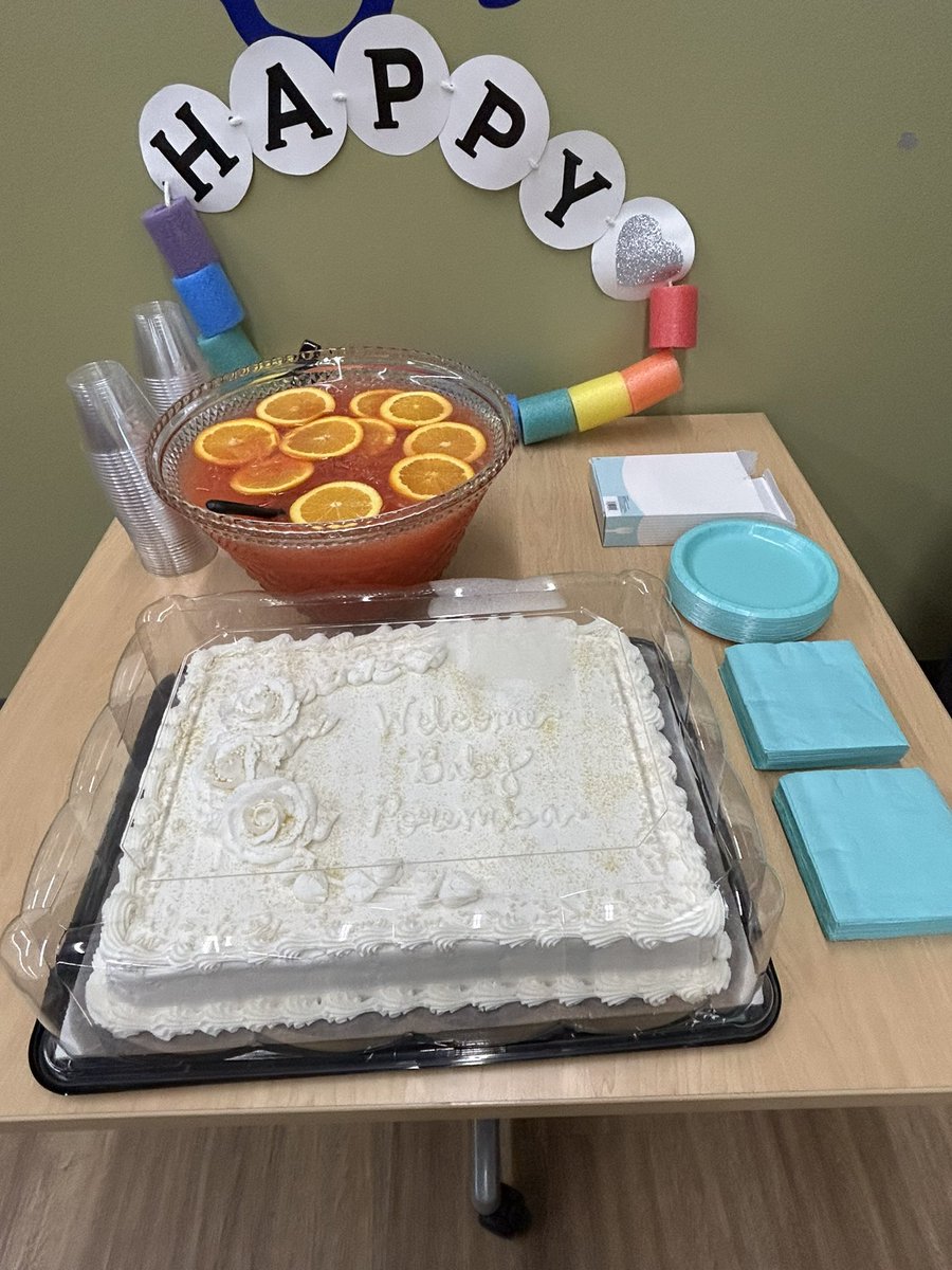 Thank you to my team and the MB staff for the best Swiftie themed baby shower! Baby Poremba and I feel so loved! 🫶🏼🩷🩵✨