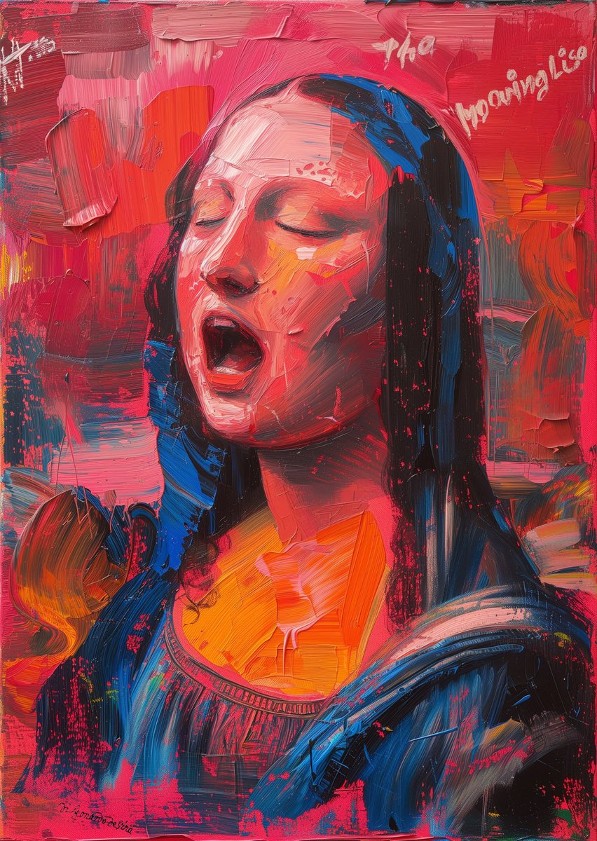 KrisKozy77's tweet image. I present... "The Moaning Lisa"

#Art #Foocus #MoaningLisa #BathroomArt