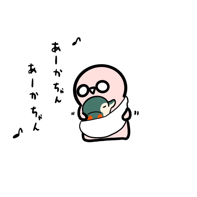 この日から毎日ヒノアラシと一緒に寝てます。
タオルケットをスリングっぽく結んであげたらあやし始めました。 