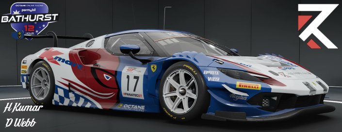 RedRebelRacing's tweet photo. Getting ready for our first @raceoctane Bathurst 12 hour event! A cornerstone for many teams, Super keen to see our Boys H.Kumar and D. Webb leading the silver class in quali! Bring on the mountain! https://t.co/EciIEpnvKm