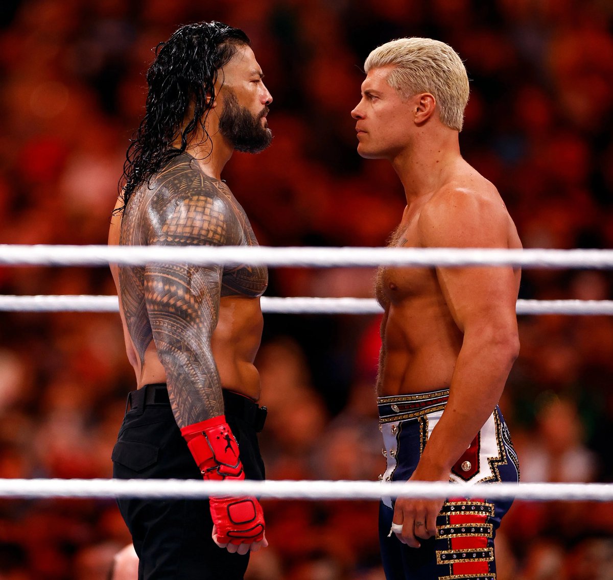 WrestleOps's tweet photo. Cody Rhodes is now officially going to the main event of #WrestleMania XL to ‘finish the story’.

Reigns | Rhodes — Part ll https://t.co/94XSKInFNN