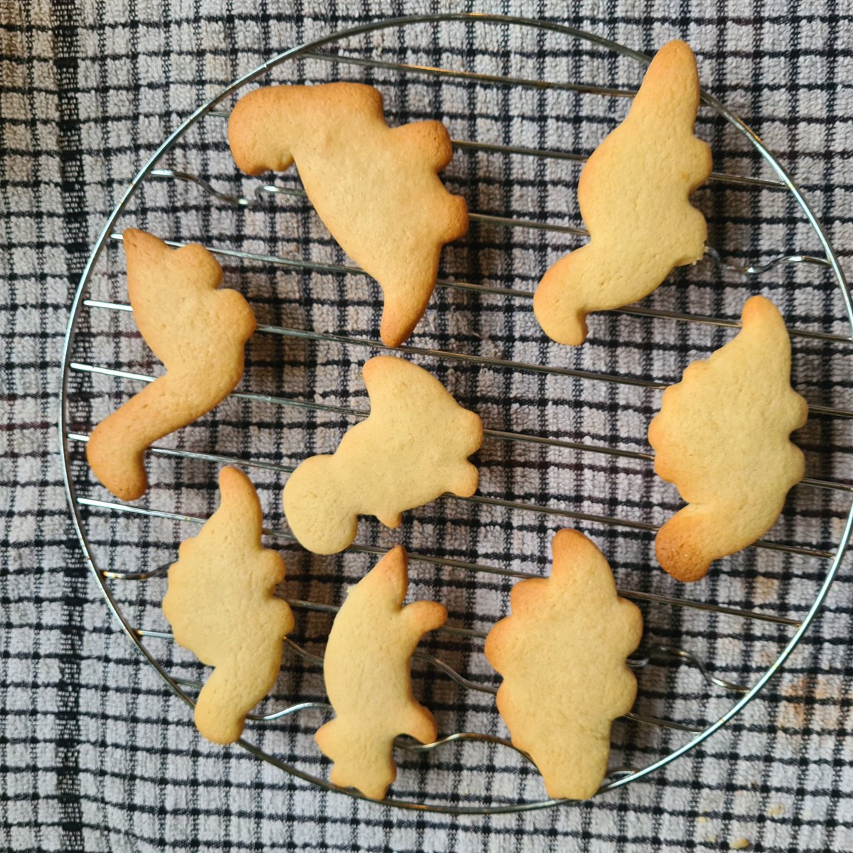 simallim's tweet photo. Made some dinosaur cookies with little man an they turned out pretty good ☺️ https://t.co/tv332B63ZH
