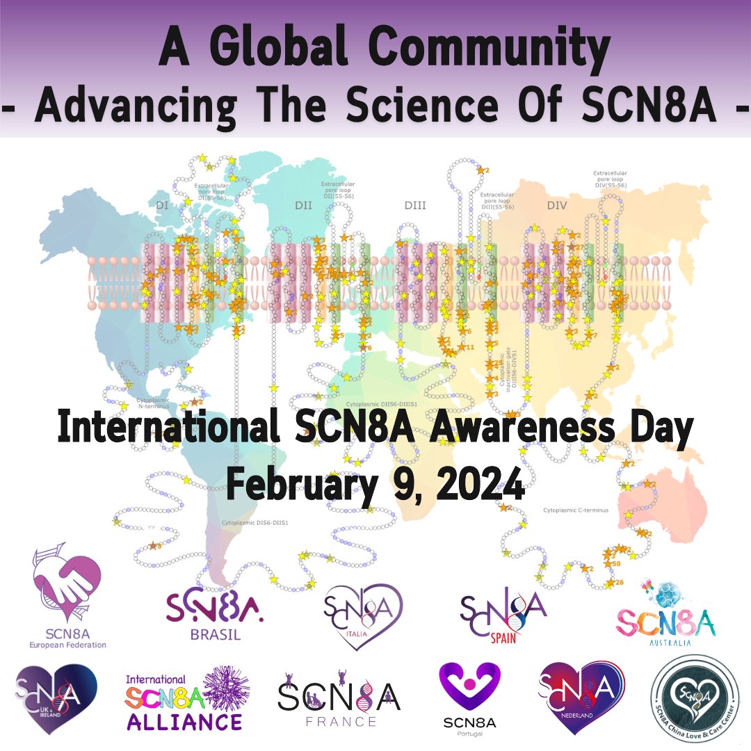 SCN8AAlliance's tweet photo. ๐ Gather Together for SCN8A: A Call to Action ๐
1 DAY LEFT - Join us this Friday, Feb 9th, 3PM EST for a live International SCN8A Awareness Day event. Partners, doctors, researchers, and surprises await! Register now: https://t.co/1yFRGxnmFB #SCN8A @SCN8AAwareness #SCN8AStrong https://t.co/jP1asSBDCI