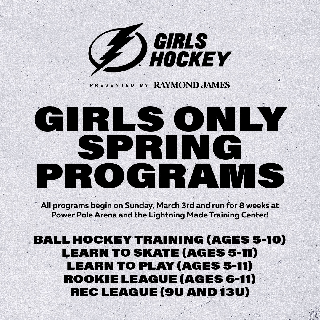 How did we celebrate National Girls and Women in Sports Day yesterday? By all our girls hockey programs going live, that's how! Join us beginning March 3rd for ALL GIRLS ball hockey and ice hockey programs! We have something for all skills! For more info: bit.ly/TBLGirls