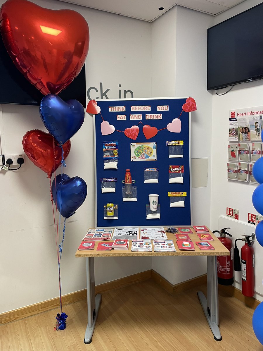 farrinav's tweet photo. Today @LHCHFT we have been focusing day 2 of #CHDAwareness week on promoting healthy living for our #ACHD patients! #reducingsugar #keepactive 

We finished off the day with an amazing webinar hosted by the @NwchdN 💙❤️ 

Thanks to @HeartSomerville &amp; @TheBHF for the leaflets! https://t.co/I60FZB8p3P