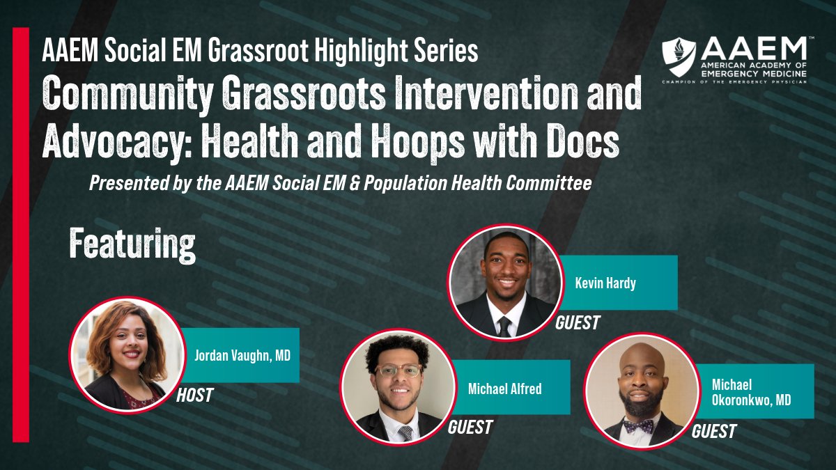 This episode dives into a New Orleans community program started by residents and medical students at LSU who used their passion for basketball to invest and give back to local youth.

Listen to learn about this program: bit.ly/3OAIqln
#SocialEM #MedTwitter <a href="/jay_nei/">Jordan Vaughn, M.D.</a>