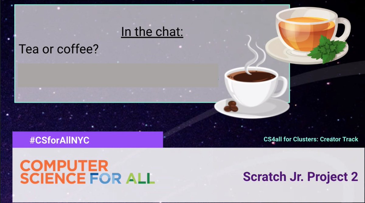 #CS4all Cluster Creator Track for Scratch Jr. is underway with @Hannon131. Thank you for providing hands on training so that teachers can be comfortable with Computer Science. Teachers will be creating some cool games and projects.  Stay tuned. @techstrodinaire