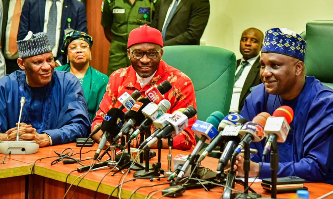 Speaker_Abbas's tweet photo. TEXT OF A WORLD PRESS CONFERENCE ADDRESSED BY THE SPEAKER OF THE HOUSE OF REPRESENTATIVES, RT. HON. ABBAS TAJUDEEN, PH.D., ON THE CURRENT STATE OF THE NATION ON THURSDAY, FEBRUARY 8, 2024, AT THE NATIONAL ASSEMBLY, ABUJA

[Protocol and Salutations]

Esteemed colleagues, distinguished guests, members of the press, Nigerians and others joining us from around the globe, ladies and gentlemen, it is my profound honour to address this world press conference dedicated to addressing some of the most pressing national issues we face. It is gratifying to see your beautiful and happy faces. As the Speaker of the largest representative body in Nigeria, representing all corners of Nigeria, I feel it a duty to address some pressing challenges we face as a nation. The very fabric of our society is being tested, our resilience strained, and our unity challenged. However, amidst these trials, our spirit remains unbroken, and our resolve to overcome and thrive grows stronger.

As representatives of the Nigerian people, we cannot pay lip service to the plight of the same individuals who elected us into office to protect their interests. It is our resolve to see that Nigerians, wherever they are, live their normal lives in peace and relative ease.

[Rising Security Challenges]

We are acutely aware of the rising security challenges affecting different parts of the country. As elected representatives, we acknowledge the pain and suffering of every family that has been a victim of brutal crimes and needless violence. Let it be known that your cries have not fallen on deaf ears, and your tears have not gone unseen. We stand in solidarity with every Nigerian affected and commit to deploying robust legislative measures to empower our security agencies, ensure justice, and restore peace and order in our communities.

The President and Commander-in-Chief, His Excellency Bola Ahmad Tinubu, has demonstrated an unwavering commitment to improving the security situation and enhancing the capability of the armed forces. On Tuesday this week, I attended the induction ceremony of the T-129 ATAK helicopter and the King Air 360i aircraft into our esteemed Air Force. The acquisition of these state-of-the-art aircrafts clearly indicates the government’s dedication to investing in the security infrastructure of our nation. It reflects a proactive stance in adapting to the dynamic challenges of modern warfare and a commitment to providing our armed forces with the best tools to defend Nigeria and our people.

You may recall that on November 8, 2023, the President signed the N2.176 trillion Supplementary Appropriation Act to strengthen Nigeria’s security architecture and address Nigeria’s critical infrastructure deficit, amongst other considerations. These investments in the face of global economic downturn and budgetary constraints attest to the government’s determination to end insecurity in Nigeria.

While recognising and commending the patriotic and courageous efforts of our security agencies, we must have the courage to effect changes where necessary. These are among the issues that the forthcoming Legislative Summit on Security will address. This summit, which comes up in a matter of weeks, will, among others, allow us to hear directly from the key stakeholders in the sector and come up with legislative measures to modernise our security system and improve its operational efficiency and effectiveness.

As emphasised in our Legislative Agenda, the time has come for us to demand greater transparency from our security agencies and full accountability for all the funds spent and earmarked for spending in the sector. We kick-started our sectoral debates in November last year with the Service Chiefs and the Inspector General of Police to demonstrate the seriousness we attach to security.

[Economic Downturn and Its Implications]

We are aware of the economic challenges facing our constituents across Nigeria. Of particular concern to the House is the high inflation 1/5