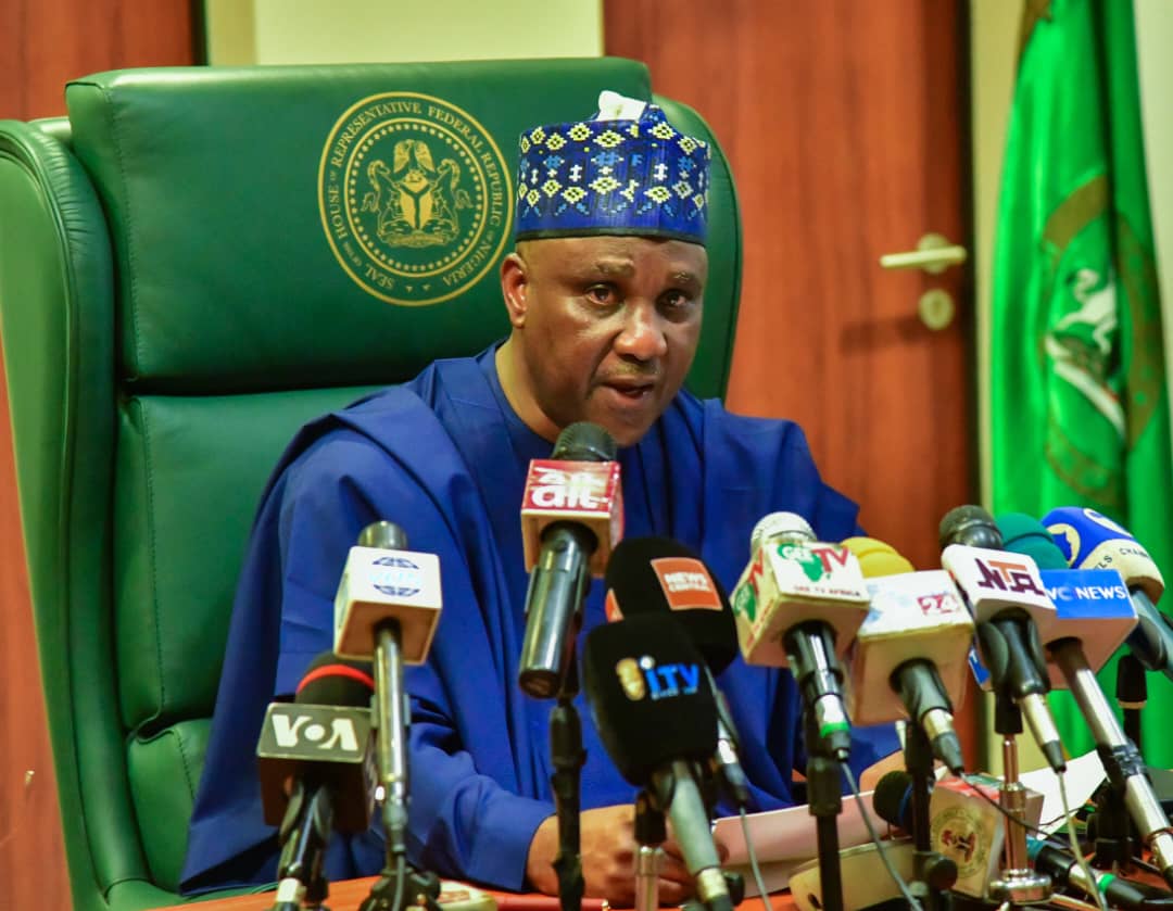 Speaker_Abbas's tweet photo. TEXT OF A WORLD PRESS CONFERENCE ADDRESSED BY THE SPEAKER OF THE HOUSE OF REPRESENTATIVES, RT. HON. ABBAS TAJUDEEN, PH.D., ON THE CURRENT STATE OF THE NATION ON THURSDAY, FEBRUARY 8, 2024, AT THE NATIONAL ASSEMBLY, ABUJA

[Protocol and Salutations]

Esteemed colleagues, distinguished guests, members of the press, Nigerians and others joining us from around the globe, ladies and gentlemen, it is my profound honour to address this world press conference dedicated to addressing some of the most pressing national issues we face. It is gratifying to see your beautiful and happy faces. As the Speaker of the largest representative body in Nigeria, representing all corners of Nigeria, I feel it a duty to address some pressing challenges we face as a nation. The very fabric of our society is being tested, our resilience strained, and our unity challenged. However, amidst these trials, our spirit remains unbroken, and our resolve to overcome and thrive grows stronger.

As representatives of the Nigerian people, we cannot pay lip service to the plight of the same individuals who elected us into office to protect their interests. It is our resolve to see that Nigerians, wherever they are, live their normal lives in peace and relative ease.

[Rising Security Challenges]

We are acutely aware of the rising security challenges affecting different parts of the country. As elected representatives, we acknowledge the pain and suffering of every family that has been a victim of brutal crimes and needless violence. Let it be known that your cries have not fallen on deaf ears, and your tears have not gone unseen. We stand in solidarity with every Nigerian affected and commit to deploying robust legislative measures to empower our security agencies, ensure justice, and restore peace and order in our communities.

The President and Commander-in-Chief, His Excellency Bola Ahmad Tinubu, has demonstrated an unwavering commitment to improving the security situation and enhancing the capability of the armed forces. On Tuesday this week, I attended the induction ceremony of the T-129 ATAK helicopter and the King Air 360i aircraft into our esteemed Air Force. The acquisition of these state-of-the-art aircrafts clearly indicates the government’s dedication to investing in the security infrastructure of our nation. It reflects a proactive stance in adapting to the dynamic challenges of modern warfare and a commitment to providing our armed forces with the best tools to defend Nigeria and our people.

You may recall that on November 8, 2023, the President signed the N2.176 trillion Supplementary Appropriation Act to strengthen Nigeria’s security architecture and address Nigeria’s critical infrastructure deficit, amongst other considerations. These investments in the face of global economic downturn and budgetary constraints attest to the government’s determination to end insecurity in Nigeria.

While recognising and commending the patriotic and courageous efforts of our security agencies, we must have the courage to effect changes where necessary. These are among the issues that the forthcoming Legislative Summit on Security will address. This summit, which comes up in a matter of weeks, will, among others, allow us to hear directly from the key stakeholders in the sector and come up with legislative measures to modernise our security system and improve its operational efficiency and effectiveness.

As emphasised in our Legislative Agenda, the time has come for us to demand greater transparency from our security agencies and full accountability for all the funds spent and earmarked for spending in the sector. We kick-started our sectoral debates in November last year with the Service Chiefs and the Inspector General of Police to demonstrate the seriousness we attach to security.

[Economic Downturn and Its Implications]

We are aware of the economic challenges facing our constituents across Nigeria. Of particular concern to the House is the high inflation 1/5