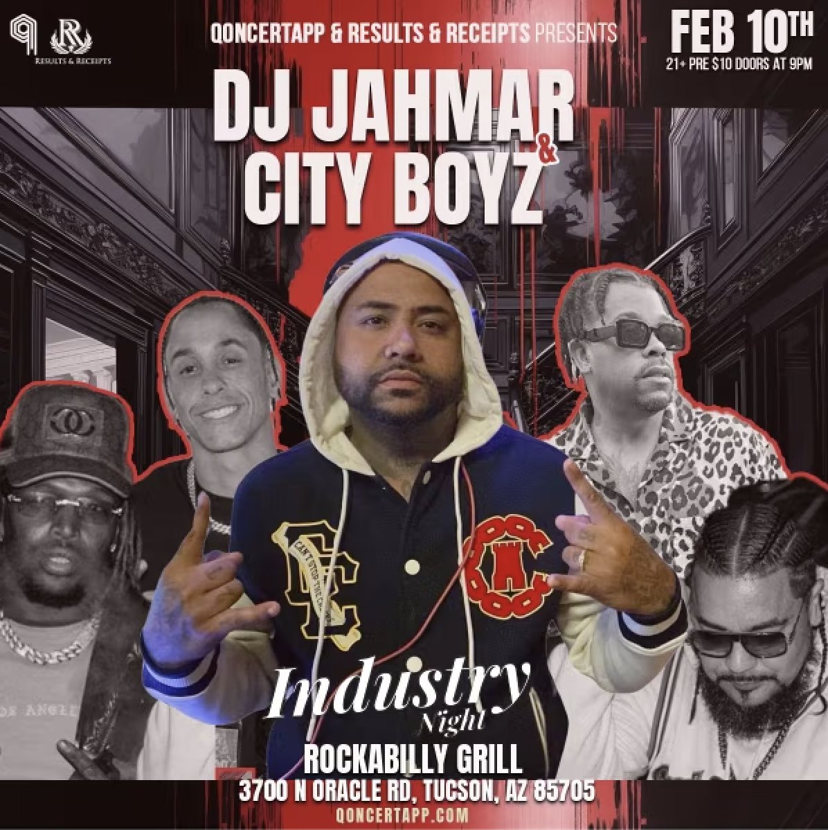 qoncertapp's tweet photo. This weekend in #Tucson #Arizona DJ Jahmar and City Boyz with their first headline! It's about to be lit ๐ฅ
#arizonarapper #independentartist #livemusic #concert #hiphop #rapper #concert https://t.co/uPFHTsslvN