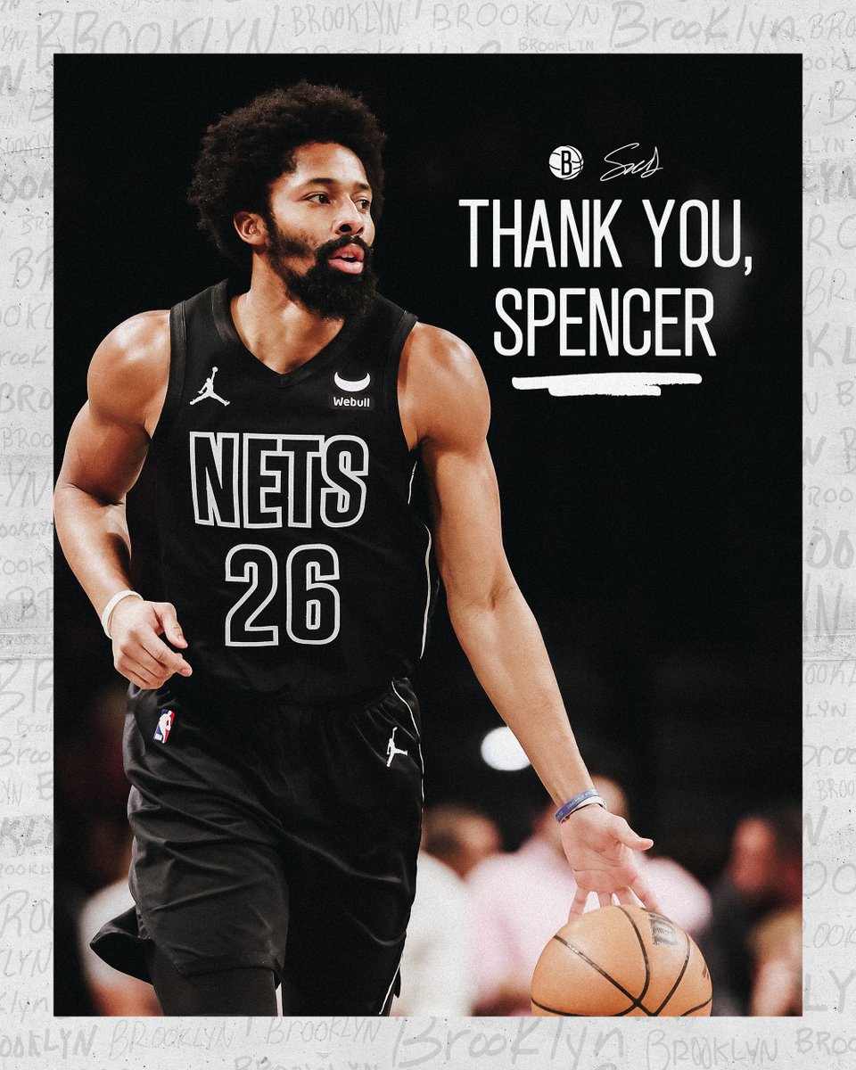 BrooklynNets's tweet photo. Thank you, Spencer https://t.co/DAuO9D2LWe