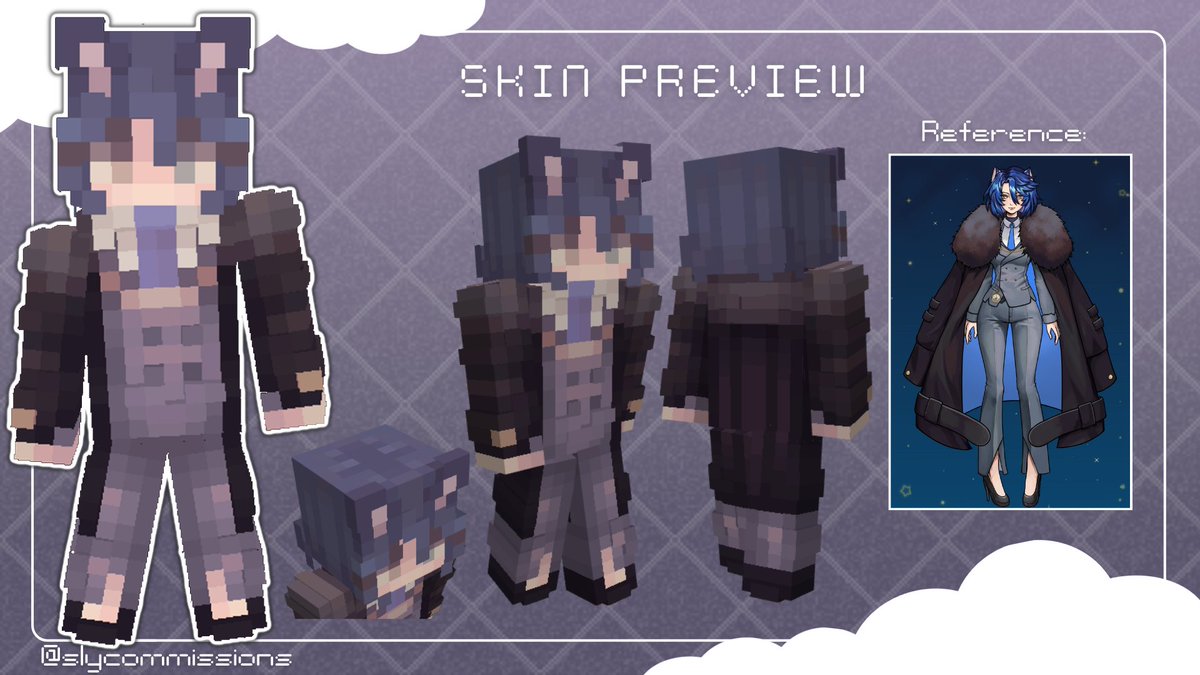 Minecraft Skin for @SappheeEX !! ✨

--

If you want a custom mc skin my commissions are open !!
DM me to get one! 🎉
 
RTs are really appreciated!  
#minecraftskin #commsopen #MCYT #Vtuber #ENVtuber