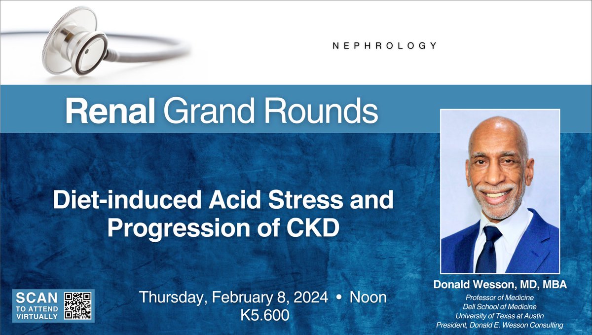 Privilege to kick off #BlackHistoryMonth @UTSWNephrology grand rounds with none other than Don Wesson from @DellMedSchool presenting on persistent nutritional disparities driving accelerated CKD in urban communities. 🙏🏽