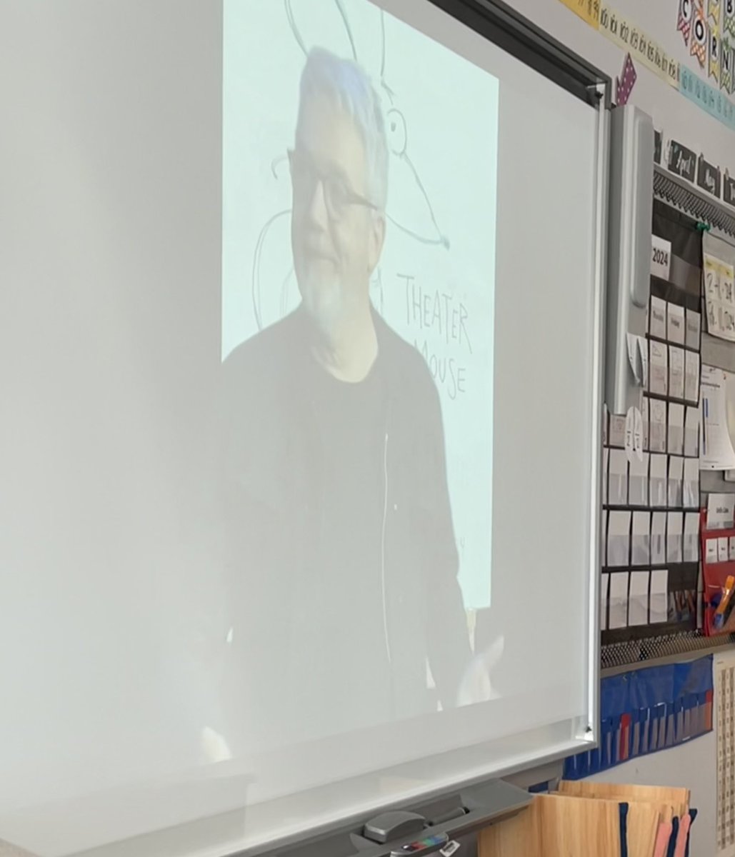 msmith_mursd's tweet photo. Yesterday was #WorldReadAloudDay and we celebrated with @peterhreynolds. What a treat to hear him read his book The Word Collector. He also shared his new illustrations and book #TheReflectionInMe. #MURSDThrives #WeAreReaders https://t.co/k1vnpsuiQW