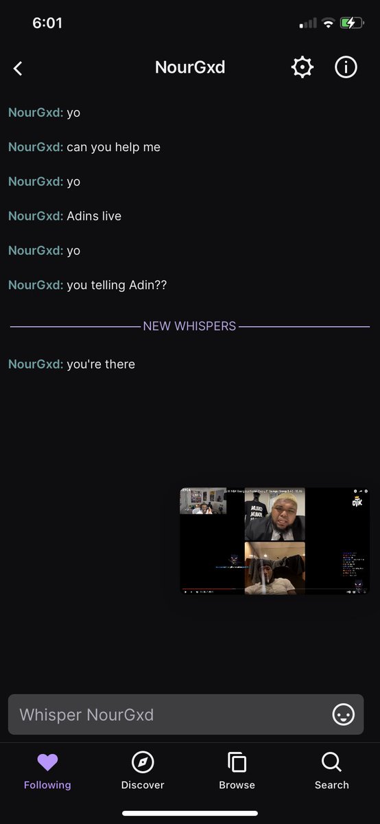 czeaxy's tweet photo. @FearedBuck @NourGxd @cuffem @Konvy Nah who tf nour feeling like nowadays this jit was in my dms for a month straight spamming to get him in a call with adin 😭 💀 https://t.co/u4pmj35WvS