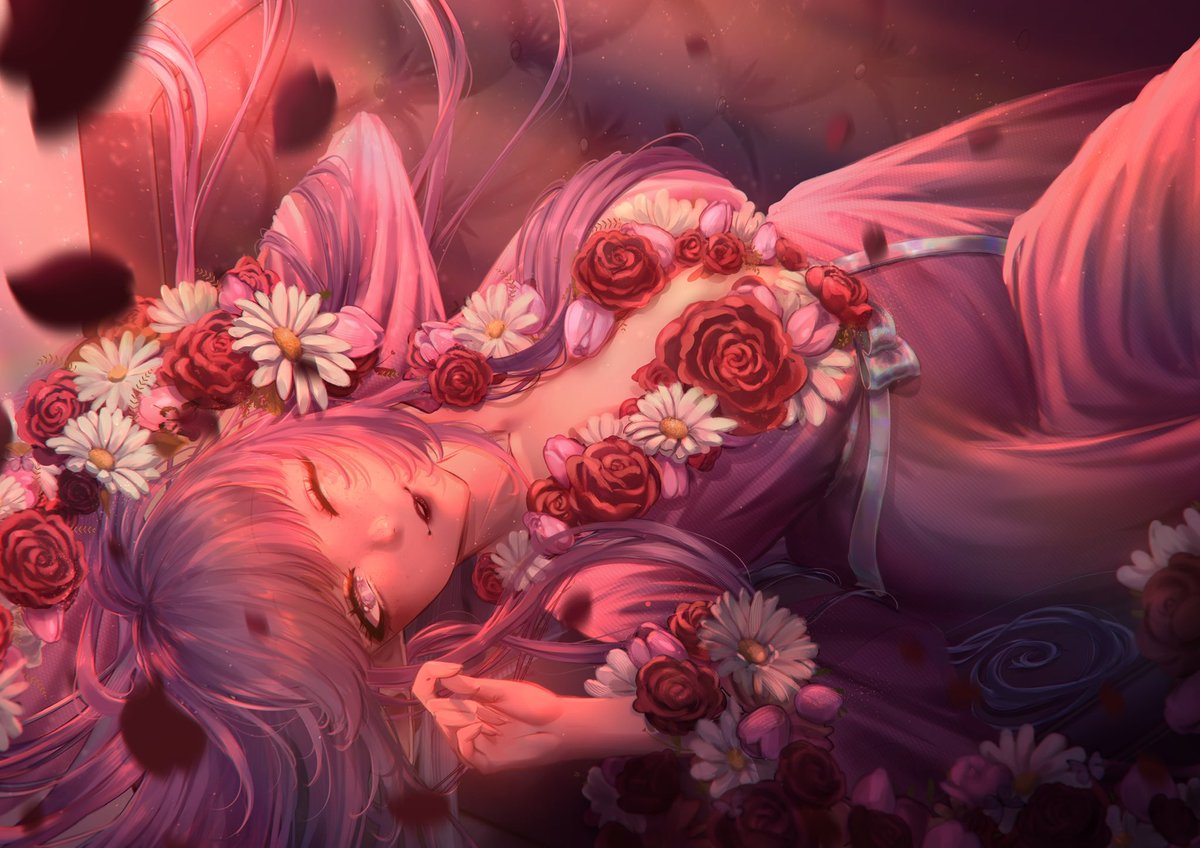 “Do you speak the language of the flowers darling?”

🎨: #kimipatisserie 
#BooBerryArt