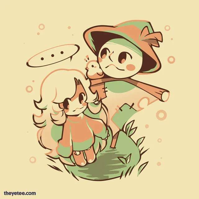 The farmer and birds should be friends! Harvest your very own springtime look from  and  with Sam Scarecrow, the newest tee from our official Eastward Octopia drop! Available now for   