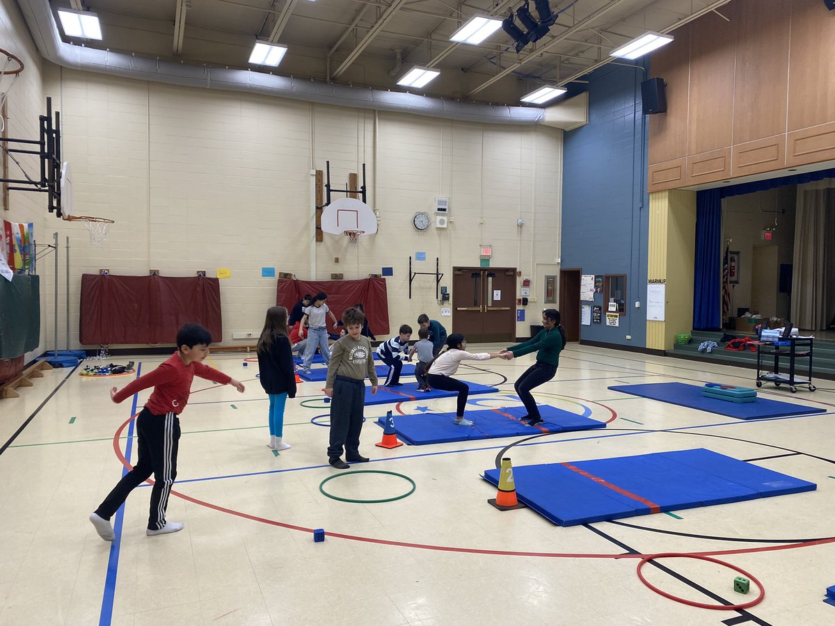 teachpe24's tweet photo. More Tumbling/Gymnastics fun in
#physed this week. We did a few tumbling circuits and some partner balances. https://t.co/WegeWK4wae