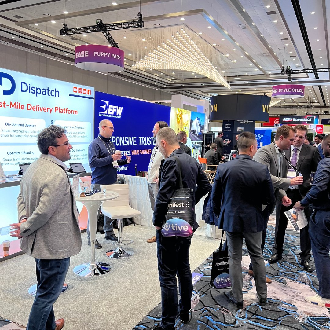 DispatchItInc's tweet photo. Another year at @ManifestFOL is in the books! Our team had an incredible time in Vegas, forging valuable connections with fellow supply chain professionals and exhibiting among the latest innovations revolutionizing the logistics tech space. #DispatchIt #DeliverMore #Manifest2024 https://t.co/cUPtYa1e6K
