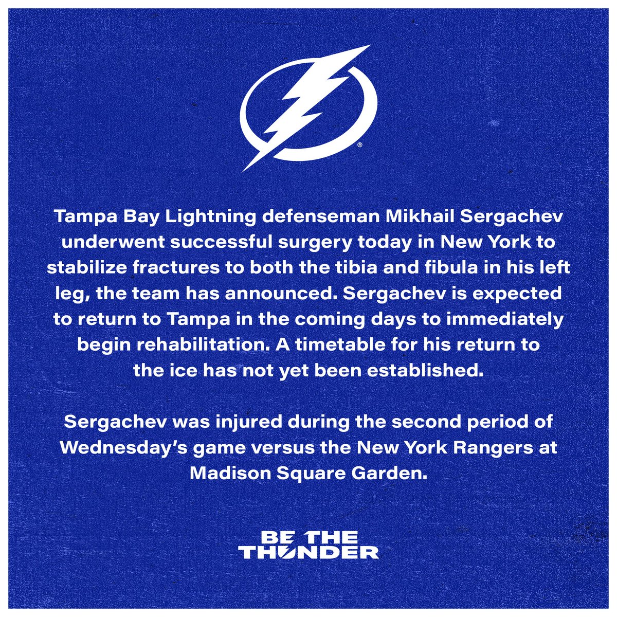 Tampa Bay Lightning (@TBLightning) on Twitter photo 2024-02-08 21:40:49