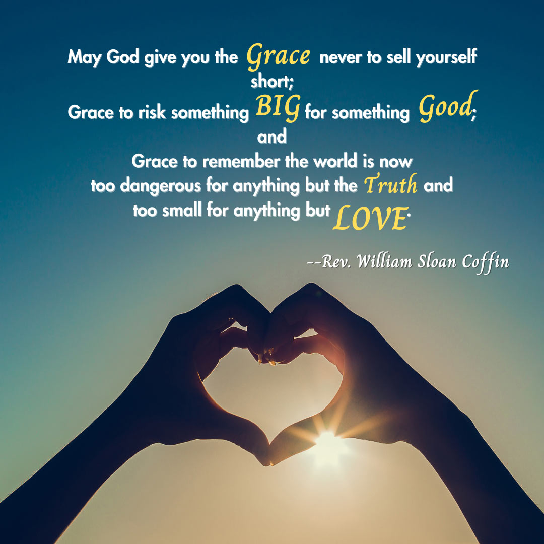 Have you ever been compelled by love? Or wondered if God is compelled by love to act for YOU? This week, God give you the grace to know you're worth the risk--to love as big and best you can, where you can. God will reach out God's hand to raise you again and again. #GraceandLove