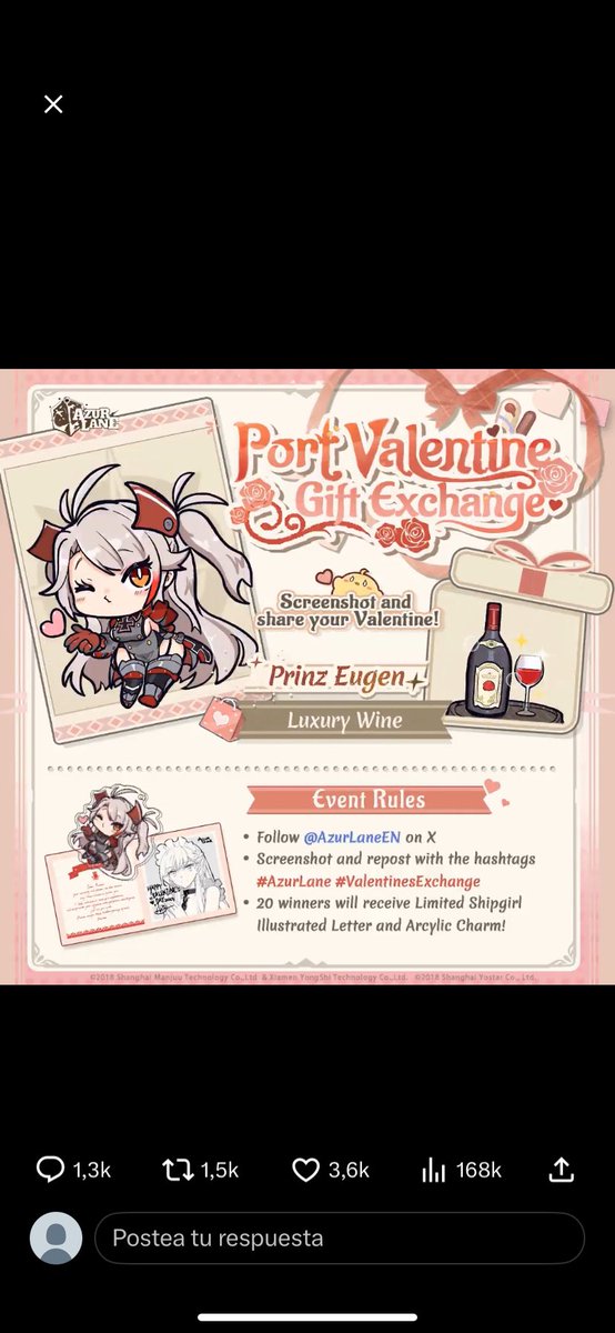 A_r_temis7's tweet image. #AzureLane  #ValentinesExchange