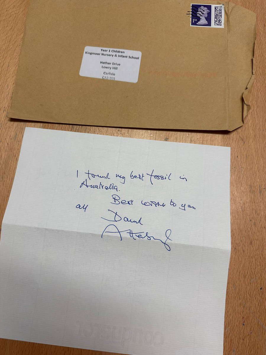 Last week Year One wrote to David Attenborough as part of their History and English work. HE WROTE BACK TO US! We are so grateful he took the time to reply and answer the children’s questions. <a href="/UnitySchoolsP/">Unity Schools Partnership</a> <a href="/Curriculum_USP/">Curriculum with USP</a> <a href="/baronbedford/">Alex Bedford</a>