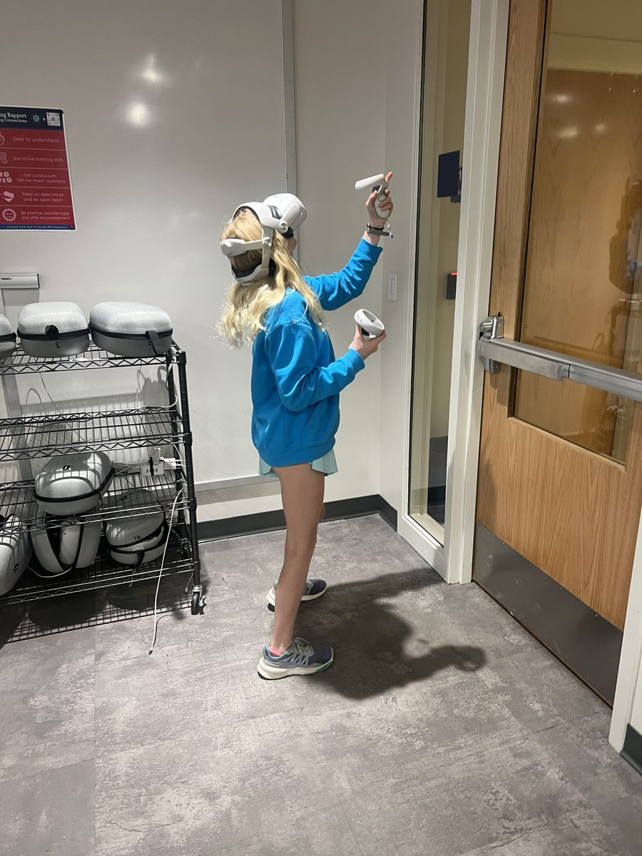 tlonderee's tweet photo. 5th graders used the @MetaQuestVR headsets to build simple machines using the @RubeGoldberg  VR experience. They were able to apply what they learned in class to build a virtual machine. @ProvidenceDay https://t.co/DbQ4BETsCM