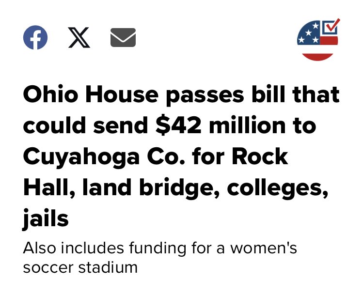 JustinTjaden's tweet photo. $2billion capital investment bill passed in the #Ohio House. “NEO” gets:

$42,000,000 directly l to Cuyahoga County
…
$2,315,328 directly to Lake County
…
$405,000 directly to #Geauga County
…
$0 to #Ashtabula County

Sarah Fowler Arthur isn’t giving District 99 a chance. https://t.co/0TnA40vl3n