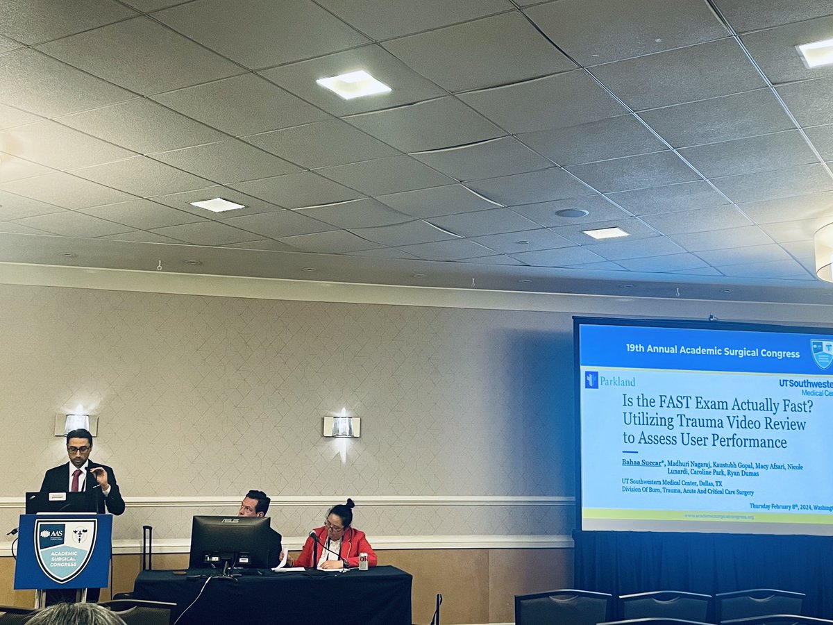 Bahaa Succar (@b_succar) on Twitter photo Enjoyed the opportunity to present our work on the FAST performance of trainees using video review #SST Thank you @RPDumasMD <a href="/CPark_MD/">Caroline Park MD, MPH</a> <a href="/UTSW_Surgery/">UTSW Surgery</a> for the amazing mentorship! #ASC2024 Enjoyed the opportunity to present our work on the FAST performance of trainees using video review #SST Thank you @RPDumasMD <a href="/CPark_MD/">Caroline Park MD, MPH</a> <a href="/UTSW_Surgery/">UTSW Surgery</a> for the amazing mentorship! #ASC2024