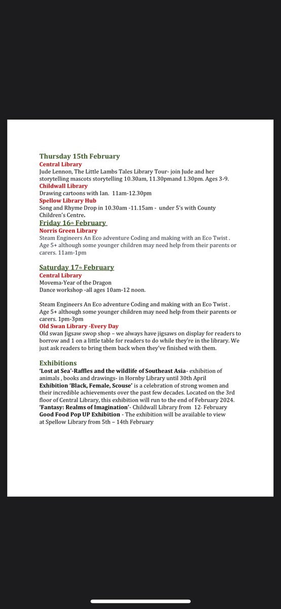 Looking for something low cost or no cost to help you through half term with the family. We are here to help with some fantastic activities and events. All free #liverpoollib #Liverpoolcentlib