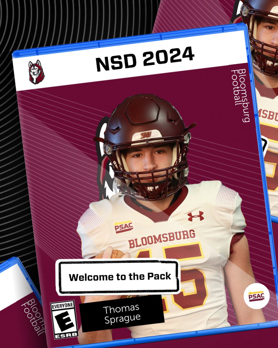 Welcome to the Pack: Thomas Sprague! A 6-3 quarterback from Lock Haven, Pa. and Central Mountain High School! <a href="/BloomUFootball/">Bloomsburg Football</a>

NSD24: tinyurl.com/yys6ae7c

#NSD24 #RunAsOne #Unleashed