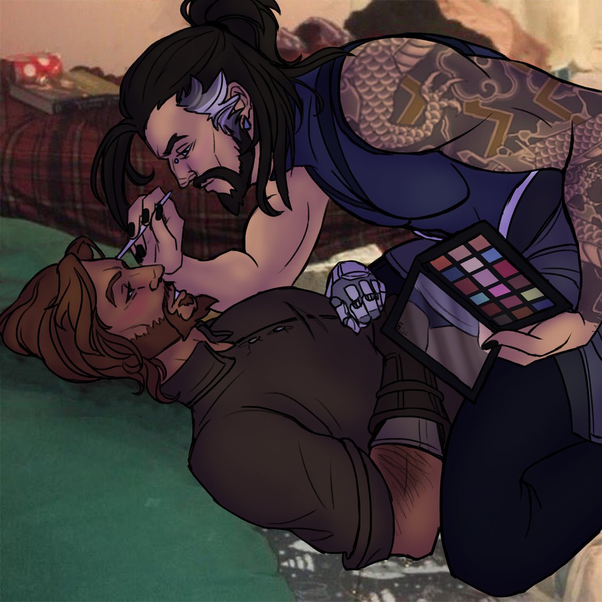 freddy_ursa's tweet photo. Tiktok assaulted me with brutal anti yeehan content so I need to post this old pic.
See, these two goobers are actually in love and married and very happy together. They kiss a lot and cuddle on rainy days and I love them so much they are our pookies💝👑💝 https://t.co/h7pjcDccuY