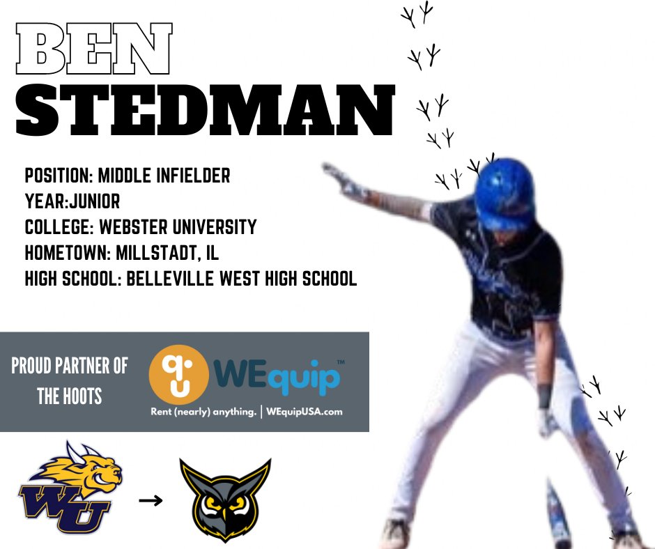 O'Fallon Hoots (@ofallonbaseball) on Twitter photo Welcome our newest addition to the Nest for the 2024 season, <a href="/WebsterBaseball/">Webster Baseball</a> MINF <a href="/BenStedman2/">Ben Stedman</a>! Welcome our newest addition to the Nest for the 2024 season, <a href="/WebsterBaseball/">Webster Baseball</a> MINF <a href="/BenStedman2/">Ben Stedman</a>!