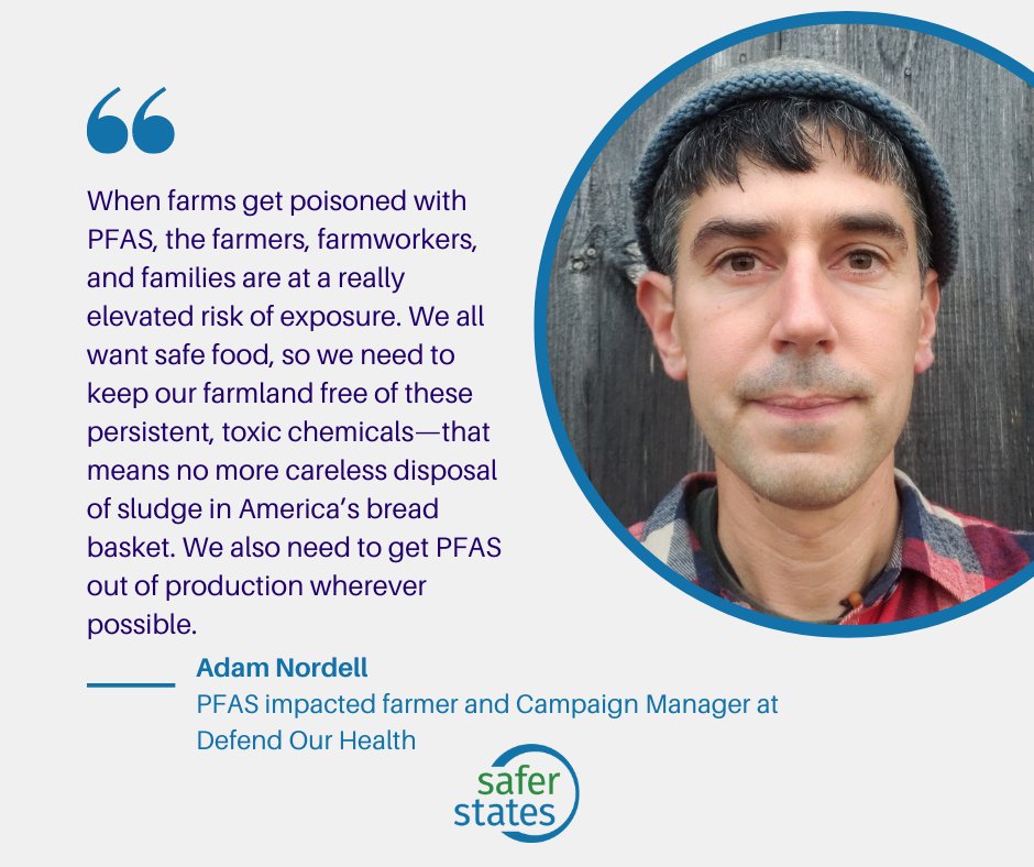 saferstates's tweet photo. Firefighters 👩🏼🚒, farmers 👩🏽🌾, and families 👨👩👧👦 are calling for #SaferSolutions to tackle threats from toxic #PFAS "forever chemicals".
This year, we anticipate at least 35 states will consider policies to address the PFAS crisis.
Read more here: https://t.co/gaFS1vCsRl https://t.co/A3UqGOa3Fr