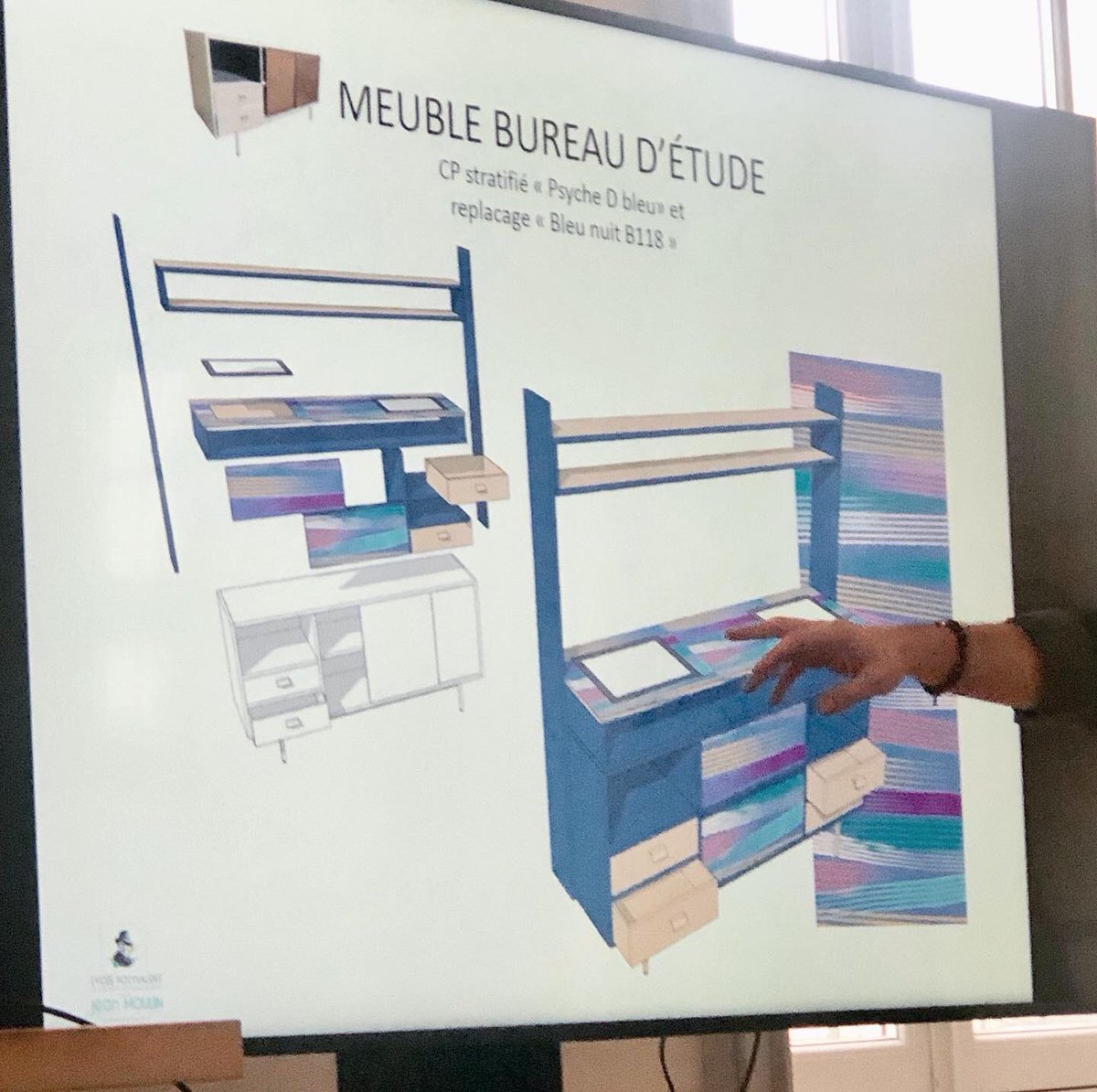 IENdaveiga's tweet photo. Retour sur la 2nde réunion étape du projet de revalorisation du mobilier mis à disposition par le @CrousVersailles au @CMQVersailles  
Les équipes de @acversailles allant du collège au lycée, d’un CFA au sup’ ont présenté les projets en cours. Bravo aux élèves et étudiants ! https://t.co/HtPRegAImD