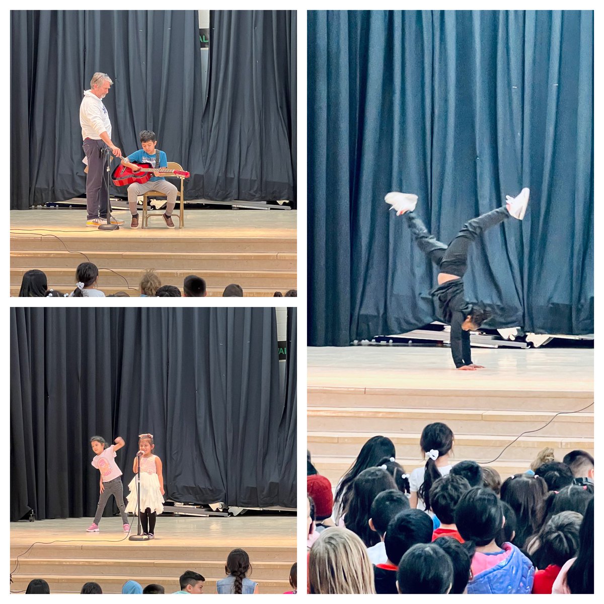SterlingElemen1's tweet photo. Our school-wide Talent Show was a big hit with our outstanding performers and hyped up audience members! @CharMeckSchools #sterlingpride🐯  #chinupcrownon👑 #TalentShow https://t.co/pZr5gDSDYp