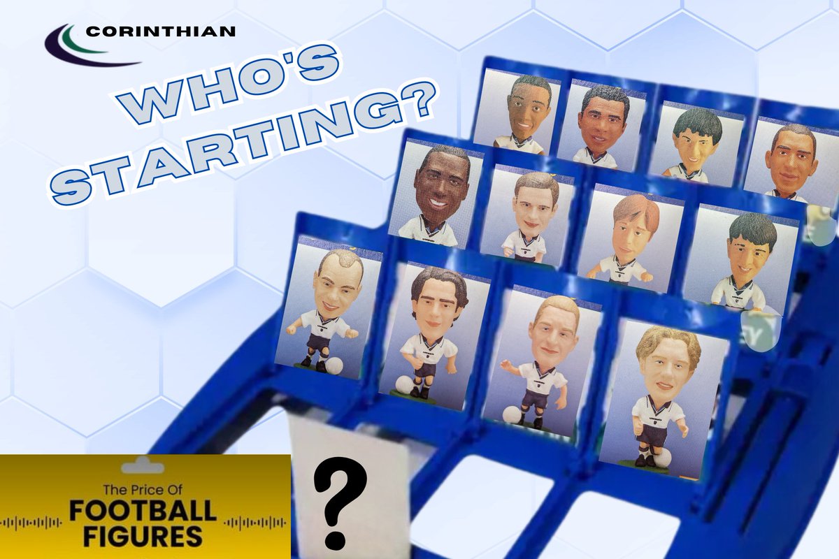 Here's the #WhosStarting board.

Listen to the #POFootballFigs podcast for the clues to identify the correct figure to be in with a chance to win that figure!

Share with the right answer to enter.

Here's a link to the pod for the clues:
shows.acast.com/65c4ec245ec3d1…
