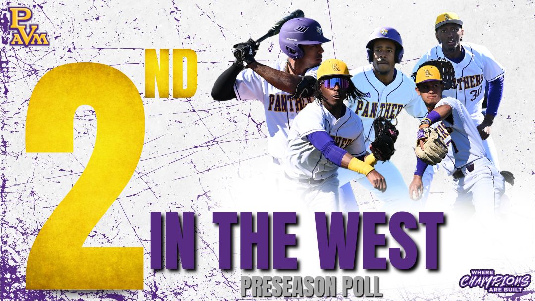 PVAMUPanthers's tweet photo. PVAMUBASEBALL: Talk about a grand slam start! Prairie View A&amp;M Baseball is scoring big, predicted to finish 2nd in the West. Show your support for this talented team! 🔥🏆 https://t.co/gIuy2M5c4z