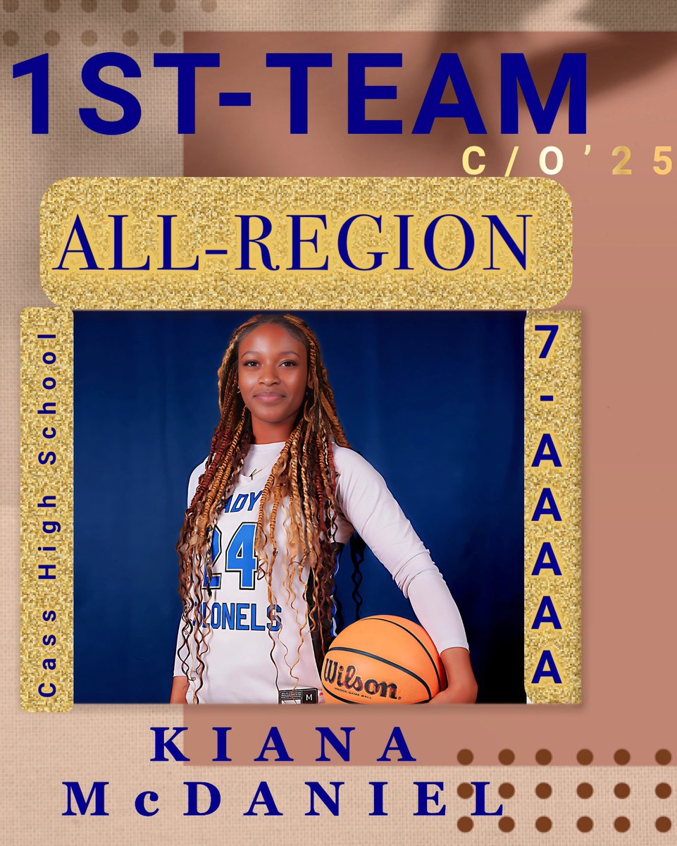 Blessed to be selected 1ST TEAM ALL - REGION. Thanks to All the coaches. #humbled🙏🏾 ❤️ @colonels_lady #TrustTheProcess