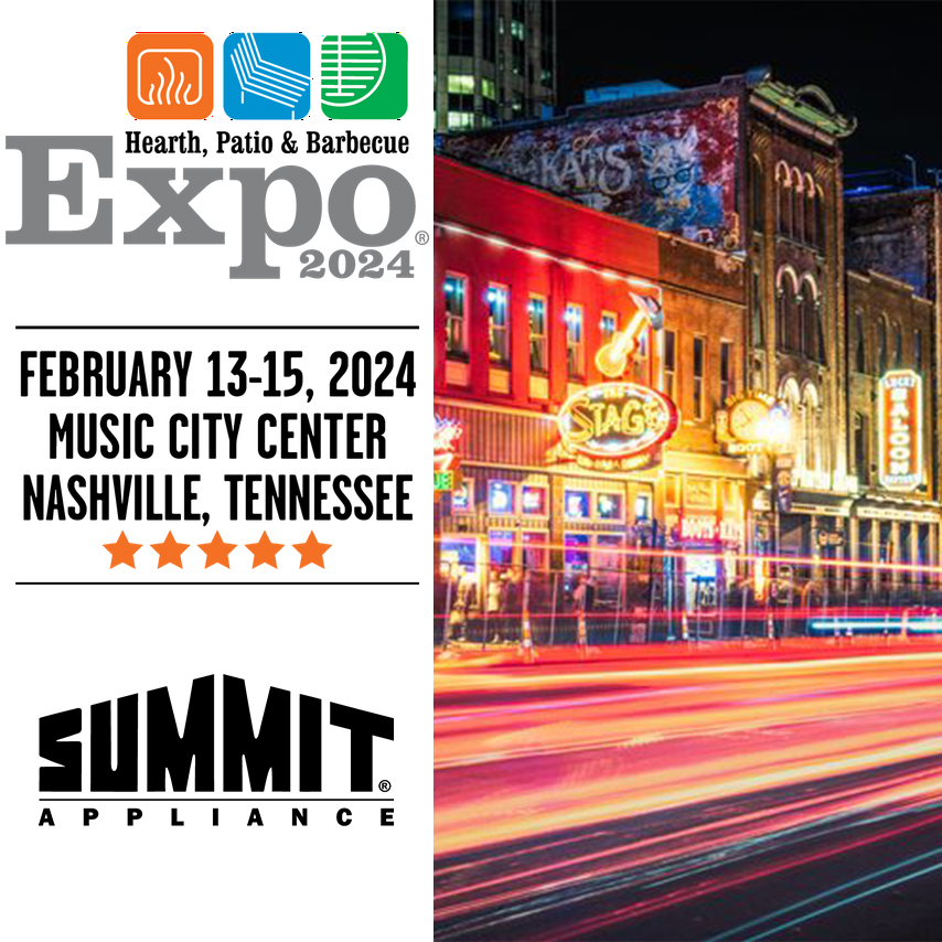 Summit Appliance is heading outside for #HPBExpo 2024! Don’t leaf us hanging – Let Us Help Transform Your Backyard 😎 February 13-15, 2024 @ Music City Center ATTENDEE BADGE REGISTRATION: hpbexpo.com/attend/attende… #SummitAppliance #HPBExpo2024