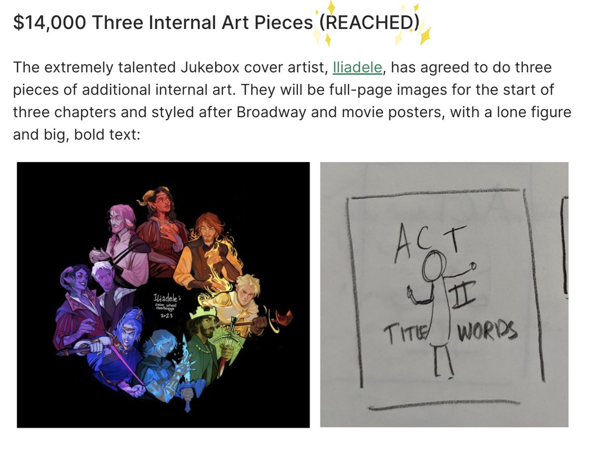 14k AND ALL JUKEBOX STRETCH GOALS REACHED! We're getting 3 more pieces of @IliadeleArt art as well as 12 absolutely amazing playsets. I am so tired. I'm so happy. (and back Jukebox, there's less than 30 hours!)