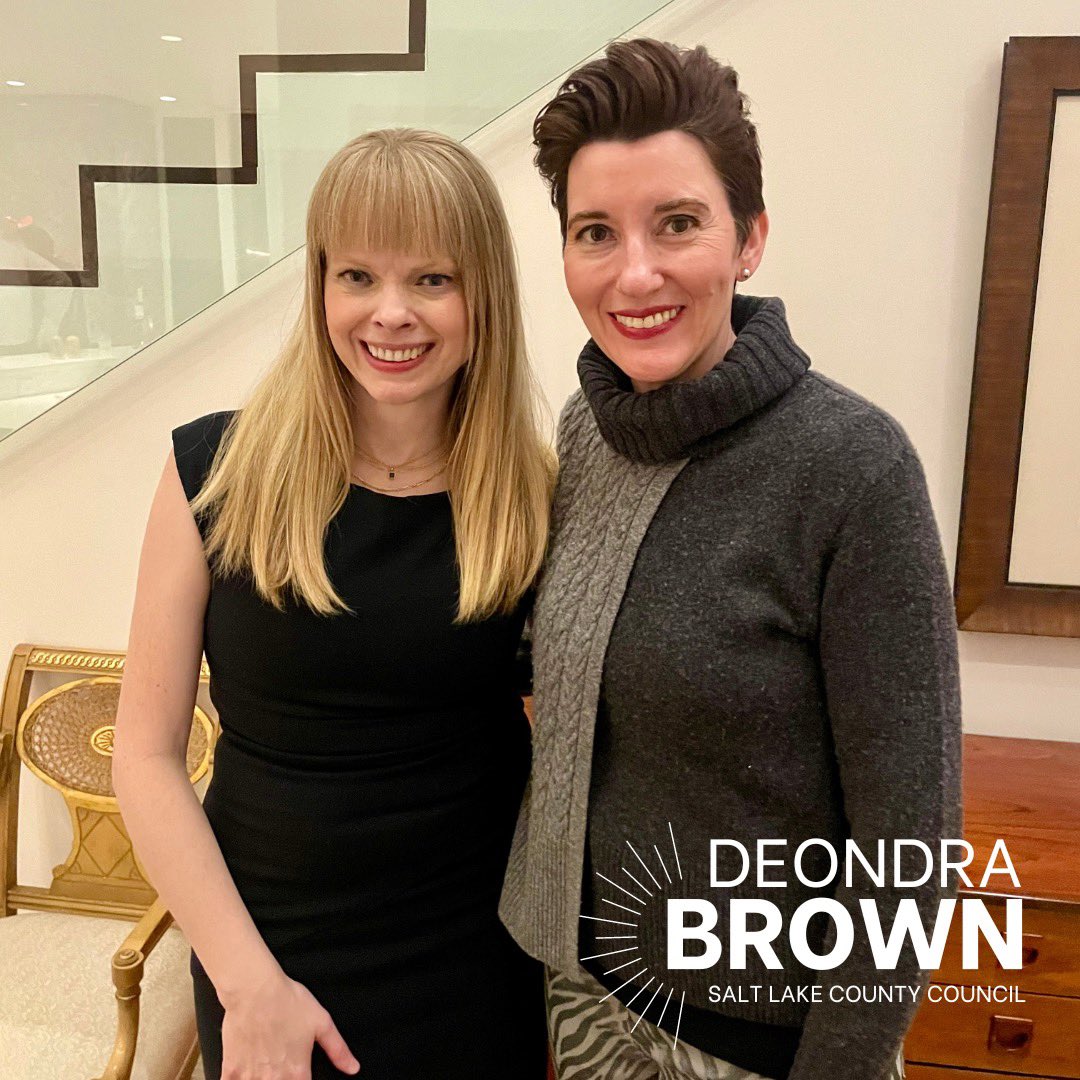 VoteDeondra's tweet photo. Thank you to everyone who came to my Campaign Kickoff Fundraiser last night. I am incredibly grateful for all of the support. Extra special thank you to Neylan McBaine &amp; Elliot Smith for hosting!

#LeadingWithLight #DeondraBrown https://t.co/6vrX0GDgrH