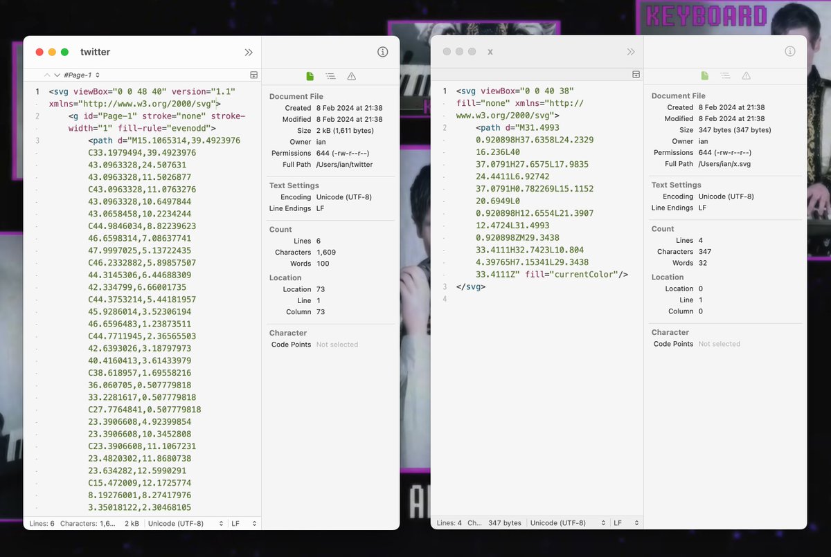 devolute's tweet image. No one in the #webperf community is talking about the huge advantages the #Twitter rebranding has brought to our SVGs and websites :smh: