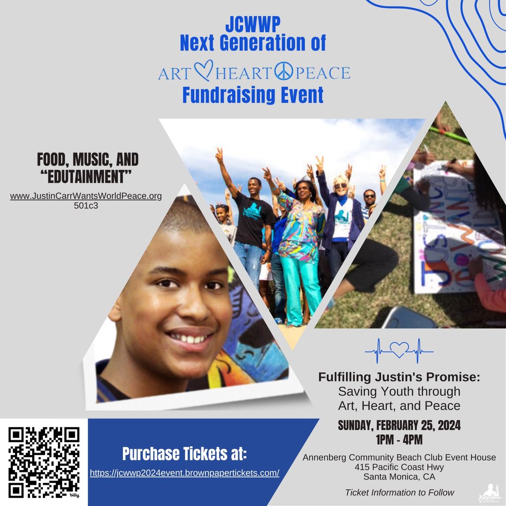 Our #CateringTeam is excited to part of this #JustinCarrWantsWorldPeace event on Sunday 2/25 at Annenberg Community Beach House to raise awareness for #SuddenCardiacArrest Learn more here ⤵️ Justincarrwantsworldpeace.org #bordergrill #bordergrillcatering #bordergrillevents #jcwwp