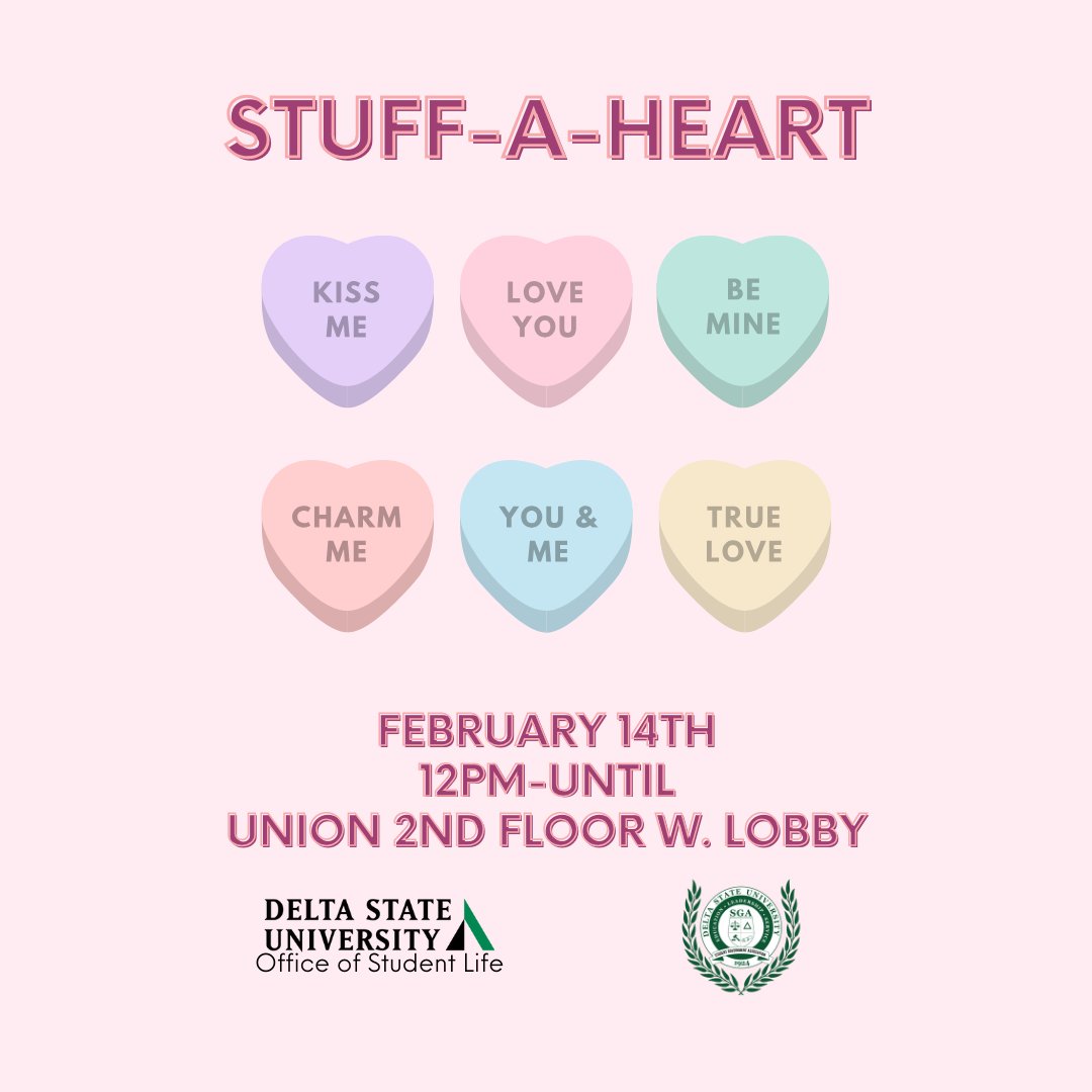 For your SO, Bestie, or YOU! Make a heart pillow that says it all. Featuring treats from the DSU QEP Team.
