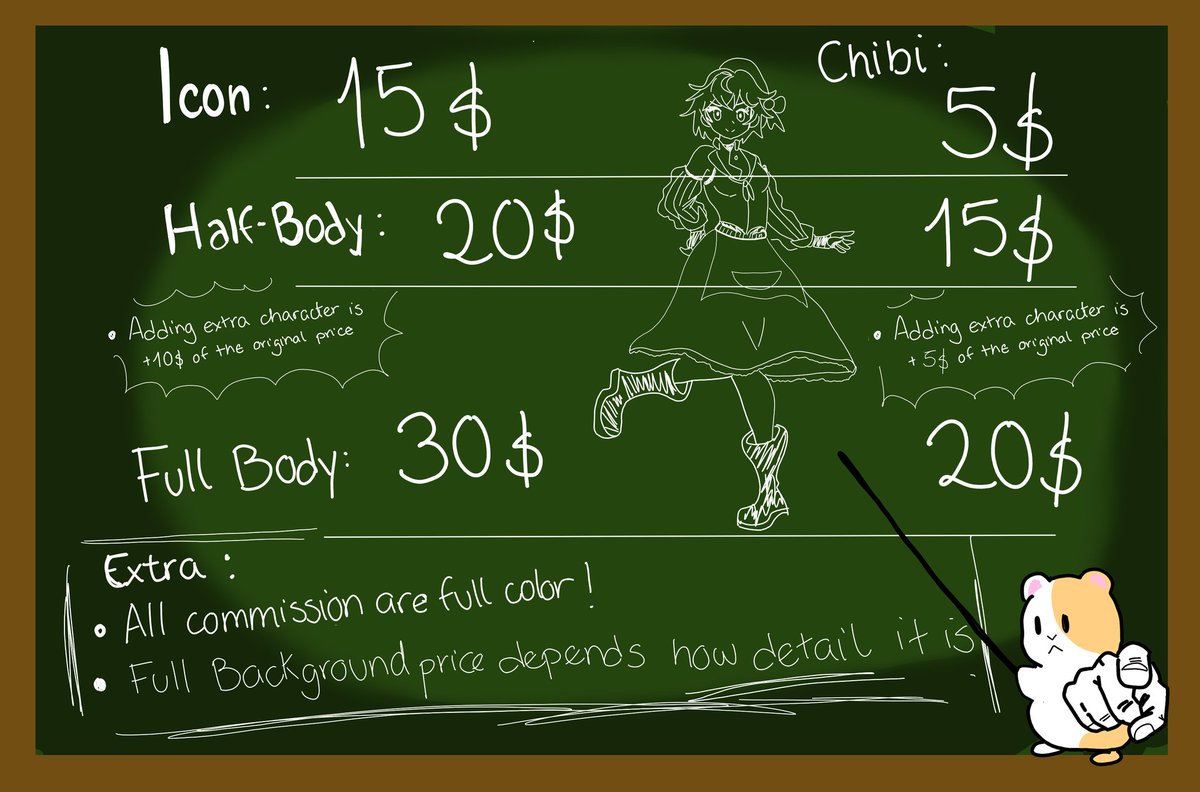 0duam's tweet photo. COMMISSIONS OPEN!
Any questions you can ask for DM 
More info on the pics and some examples below 👇
#commissionsopen https://t.co/F7OCsSMQSe