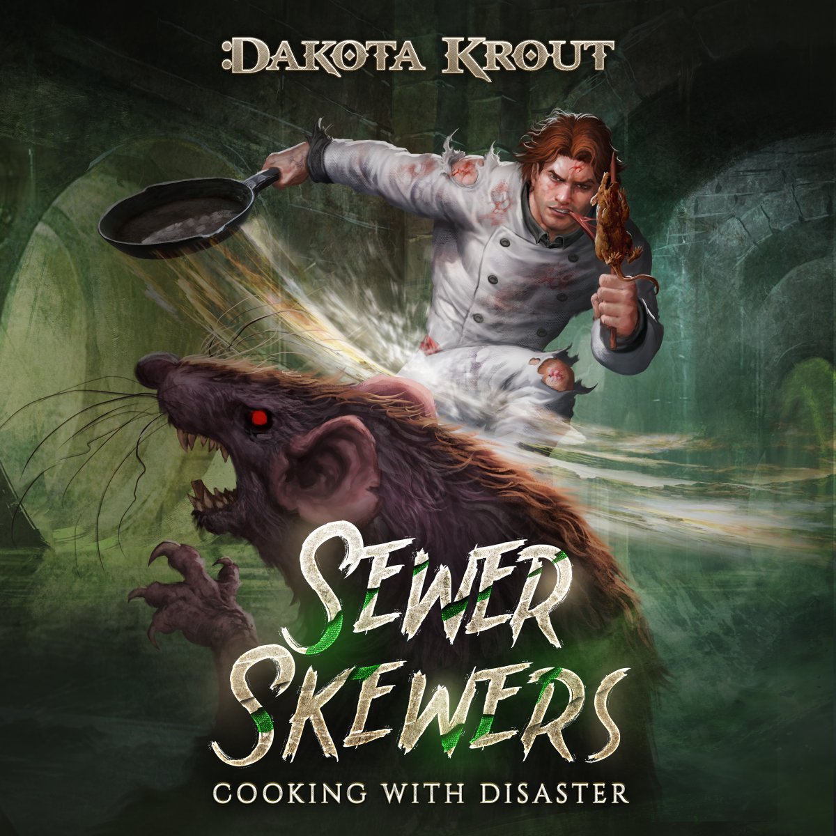 Guess what's just been served? 🍖 Sewer Skewers is hot off the stove and ready to add a unique flavor to your #bookshelf! #ebook - geni.us/CWD2 #audiobook - geni.us/CWD2Audio Thanks to @audible_com and @MacLeodAndrews! #BookTwitter #booktwt #fantasybooks