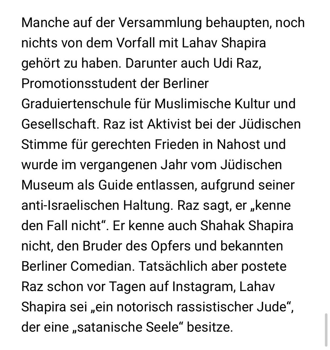 Am schlimmsten ist, dass er mich nicht kennt.